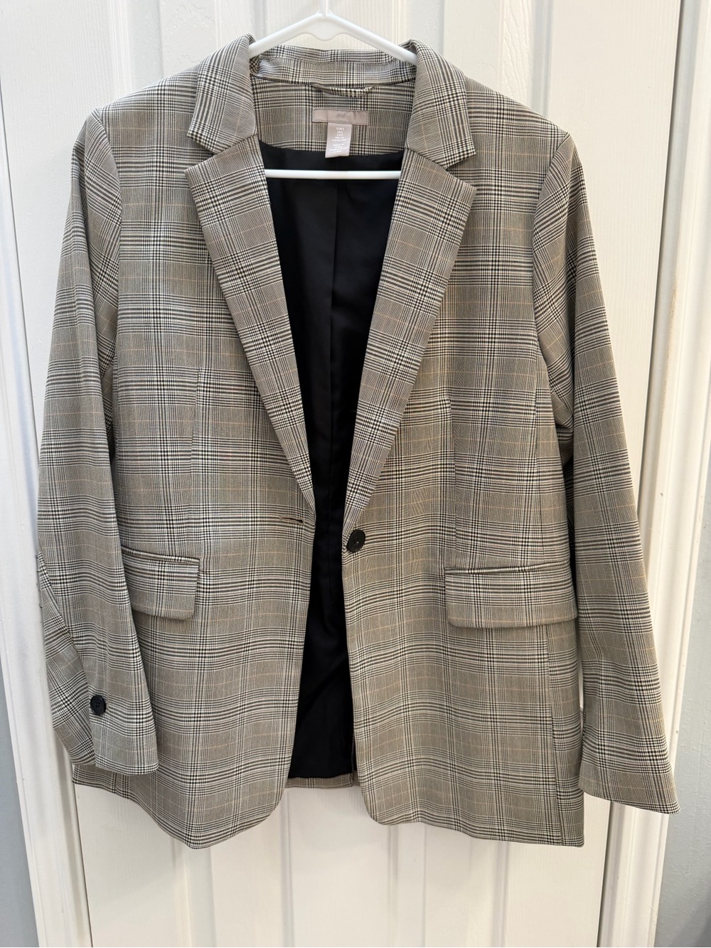 H&M Grey Plaid Women's Blazer